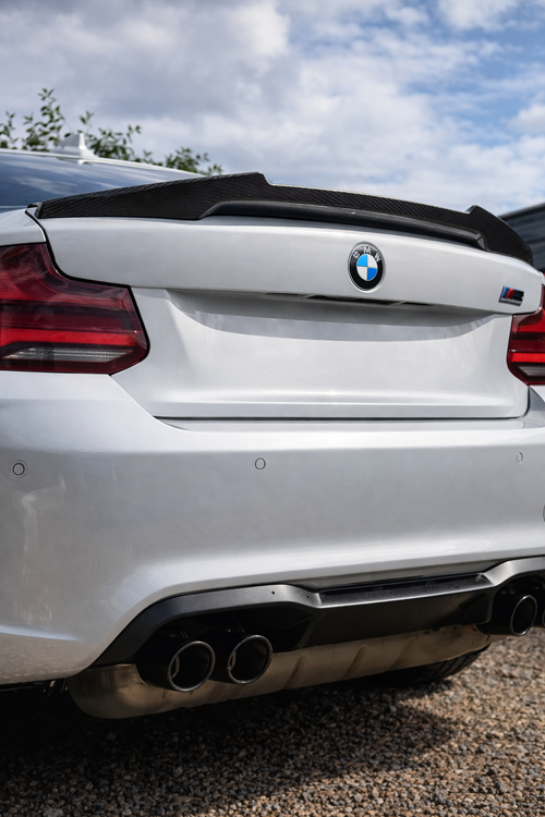 Alerón Estilo M4 BMW Serie 2 | Fibra de Carbono Real (Performance)